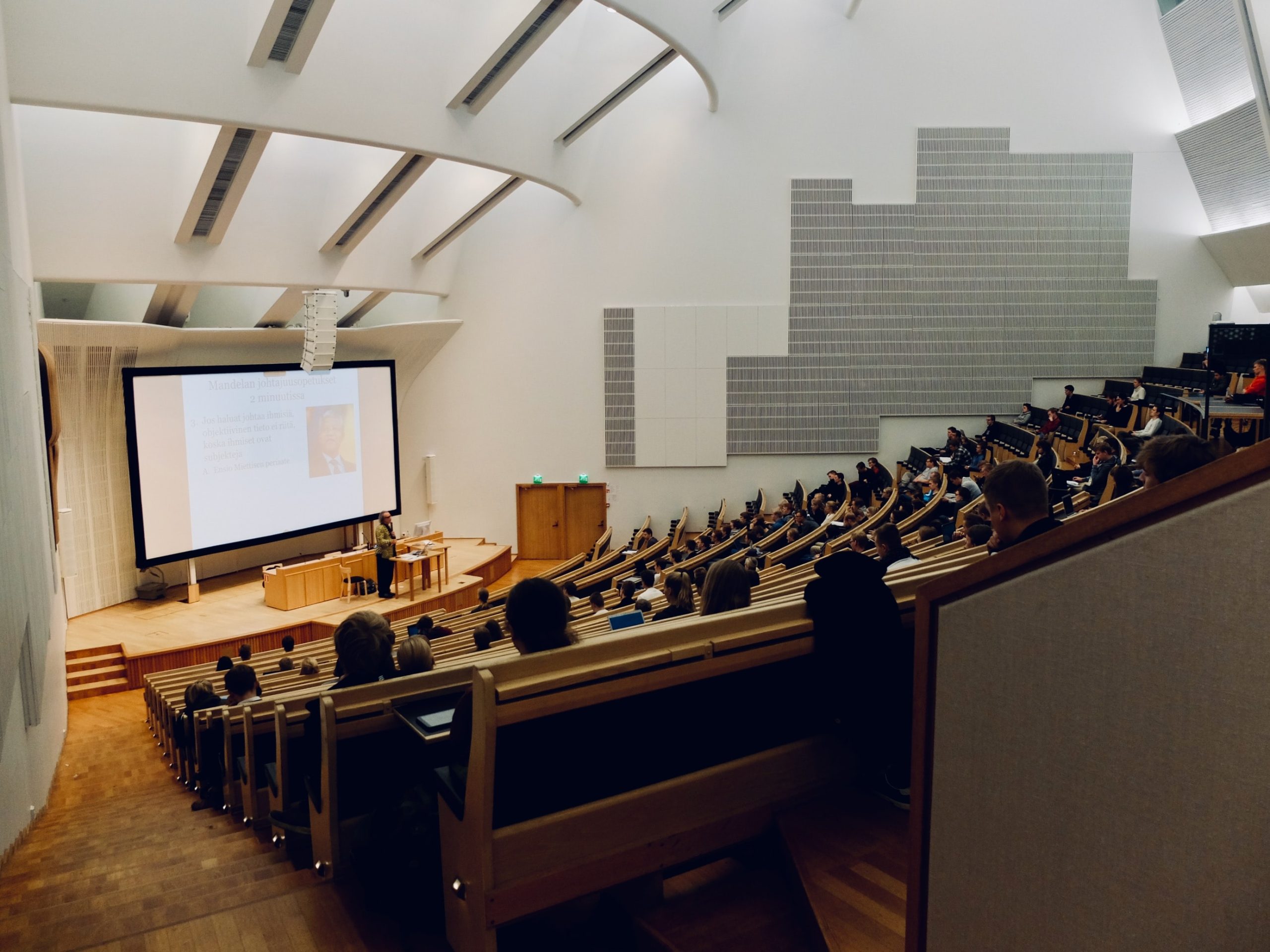 a university classroom